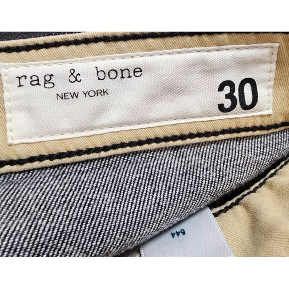 Rag & Bone Womens 30 Maya High Rise Slim Fit Coated Jeans in Worn Black NWT‎ - Picture 14 of 16